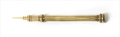 Lot 49 - A Sampson Mordan & Co gold propelling pencil