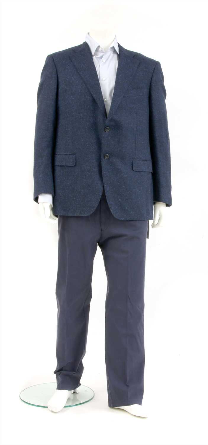Lot 1150 - A Canali gentleman's blue jacket, Chino's and dress shirt