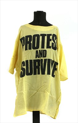 Lot 1079 - Katharine Hamnet 'Protect and Survive' shirt and Comme de Garcons long sleeved top