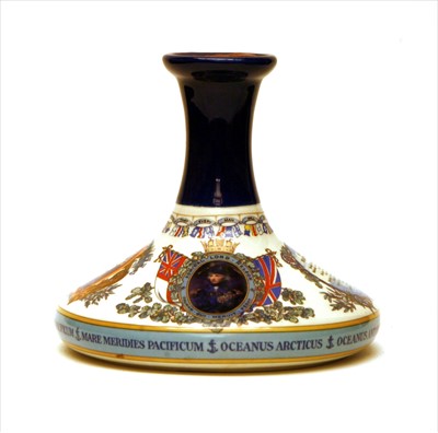 Lot 82 - Pusser's Rum Lord Nelson Ships Decanter, one 1 litre ceramic wade decanter