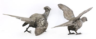 Lot 72 - A pair of silver pheasants