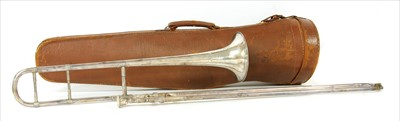 Lot 348 - A Boosey & Co Perfecta Model Class A silver plated trombone