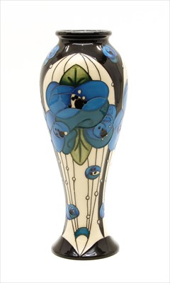 Lot 250 - A Moorcroft vase in the Mackintosh blue design