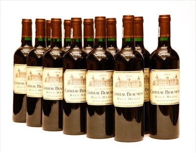 Lot 177 - Château Beaumont, Haut-Médoc, Cru Bourgeois Supérieur, 2014, twelve bottles (boxed)