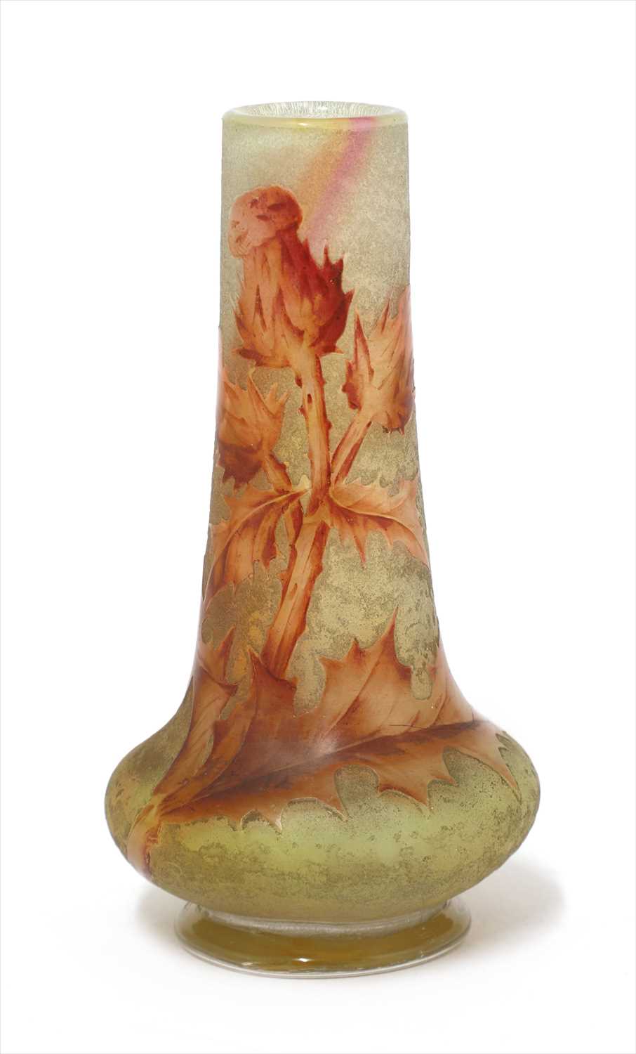 116 - A Daum miniature cameo glass vase,