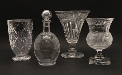 Lot 276 - An Edinburgh crystal glass vase