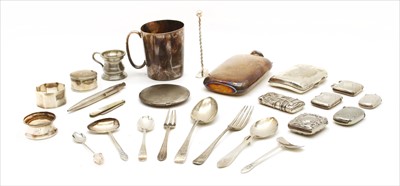 Lot 68 - A collection of silver and silver plated items