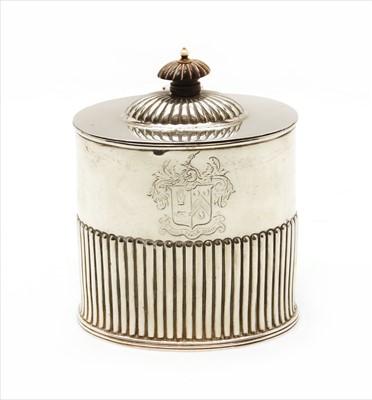 Lot 143 - A late Victorian silver tea caddy by Mappin & Webb