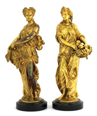 Lot 561 - A pair of ormolu figures