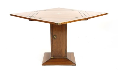 Lot 557 - A 'Starbay De Grasse' rosewood finish and star inlaid lunch table