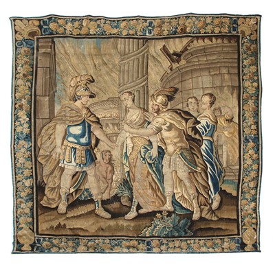 Lot 696 - A large Aubusson tapestry
