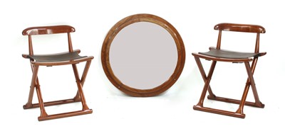 Lot 559 - A 'Starbay Brest' rosewood finish porthole mirror