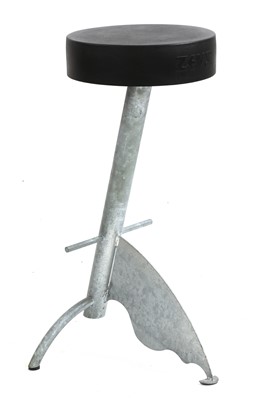 Lot 309 - A galvanised stool