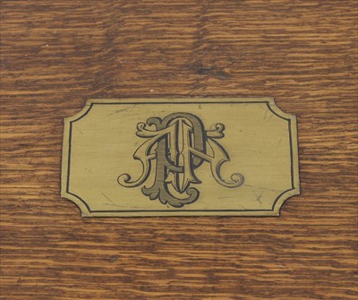 Lot 486 - An oak canteen trunk
