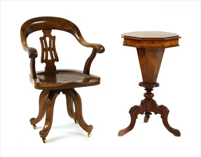 Lot 628 - A captain's chair