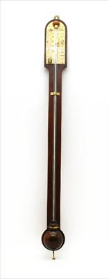 Lot 495 - A rosewood stick barometer