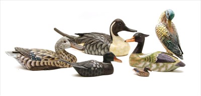 Lot 449 - A group of various painted wood ducks