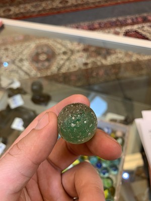 Lot 96 - A collection of approximately 146 glass marbles
