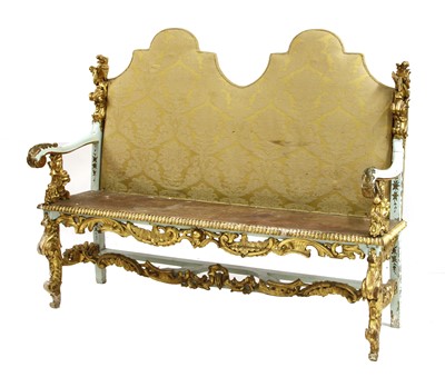 Lot 695 - An Italian double-backed settee