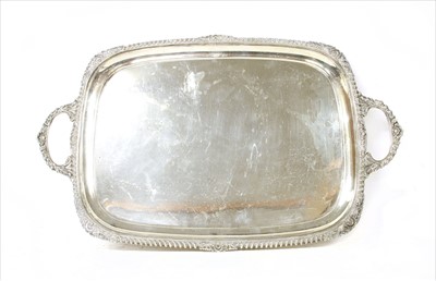Lot 189 - A silver tray