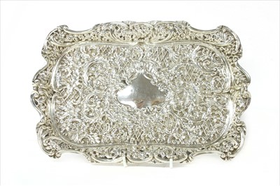Lot 171 - A silver dressing table tray
