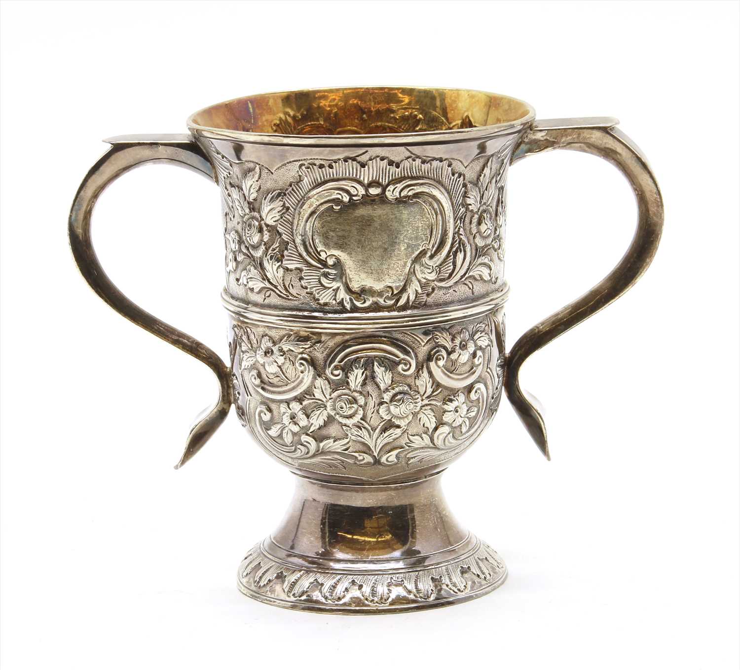 Lot 157 - A George II two handled cup