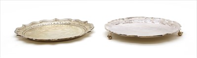 Lot 133 - Two silver salvers