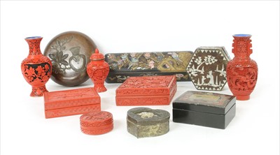 Lot 352 - A collection of Chinese boxes