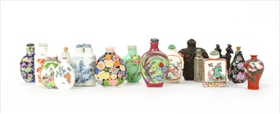 Lot 200 - A collection of famille rose snuff bottles