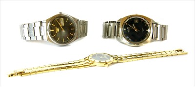 Lot 93 - A gentlemen's stainless steel Seiko automatic bracelet watch