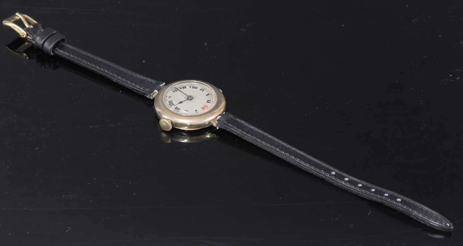 Lot 345 - A ladies' 15ct gold Rolex mechanical watch, c.1915