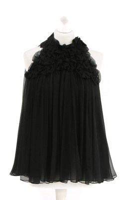 Lot 1069 - A Chloe black silk sleeveless blouse