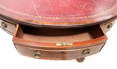Lot 306 - A Regency mahogany drum table