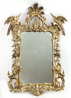 Lot 312 - A Chippendale-style giltwood wall mirror