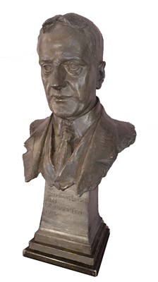 Lot 326 - A plaster bust of Seymour Lucas