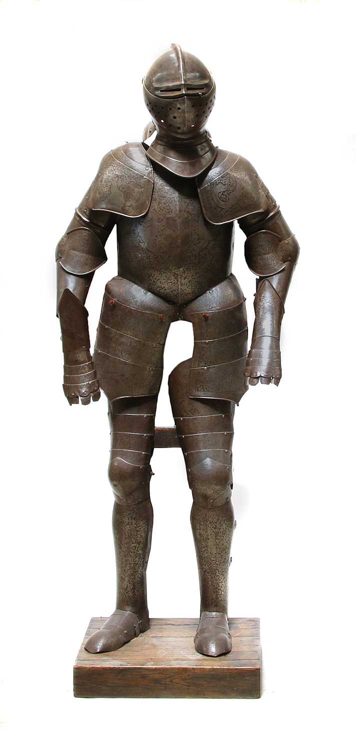 Lot 301 - A German suit of armour