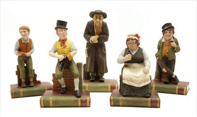Lot 344 - A set of nine Aynsley Dickens series figures