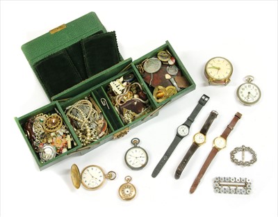 Lot 109 - A quantity of costume jewellery and watches