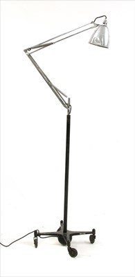 Lot 447 - A mid 20th century anglepoise lamp on castors