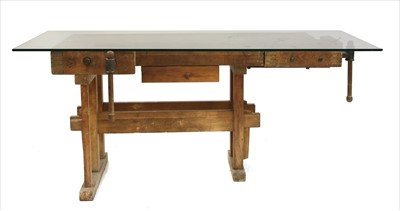 Lot 442 - A German carpenter's table