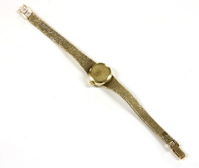 Lot 188 - A ladies' 9ct gold Omega automatic bracelet watch