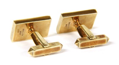 Lot 30 - A pair of 9ct gold diamond cufflinks, c.1970