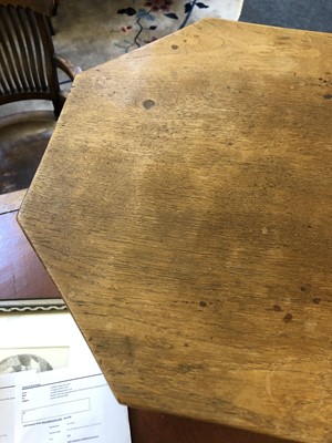 Lot 274 - A Robert 'Mouseman' Thompson octagonal oak table
