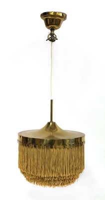 Lot 192 - A brass light pendant