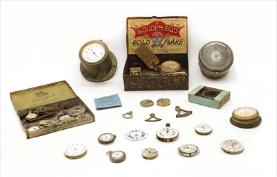 Lot 212 - A collection of watch parts