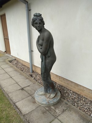 Lot 288 - A large bronze figure of Venus at her toilette