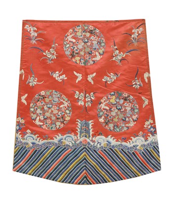 Lot 101 - A Chinese embroidered panel