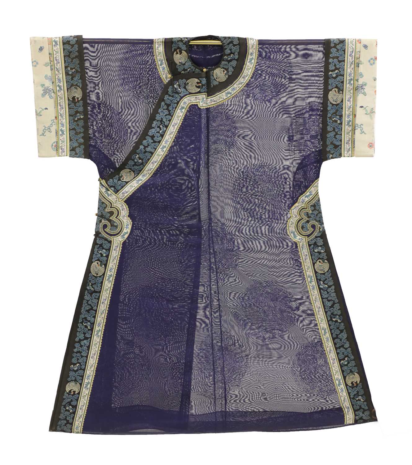 Lot 103 - A Chinese embroidered summer robe