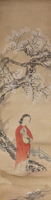 Lot 213 - A pair of Chinese gouache paintings