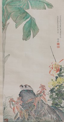 Lot 214 - A collection of three Chinese hanging scrolls